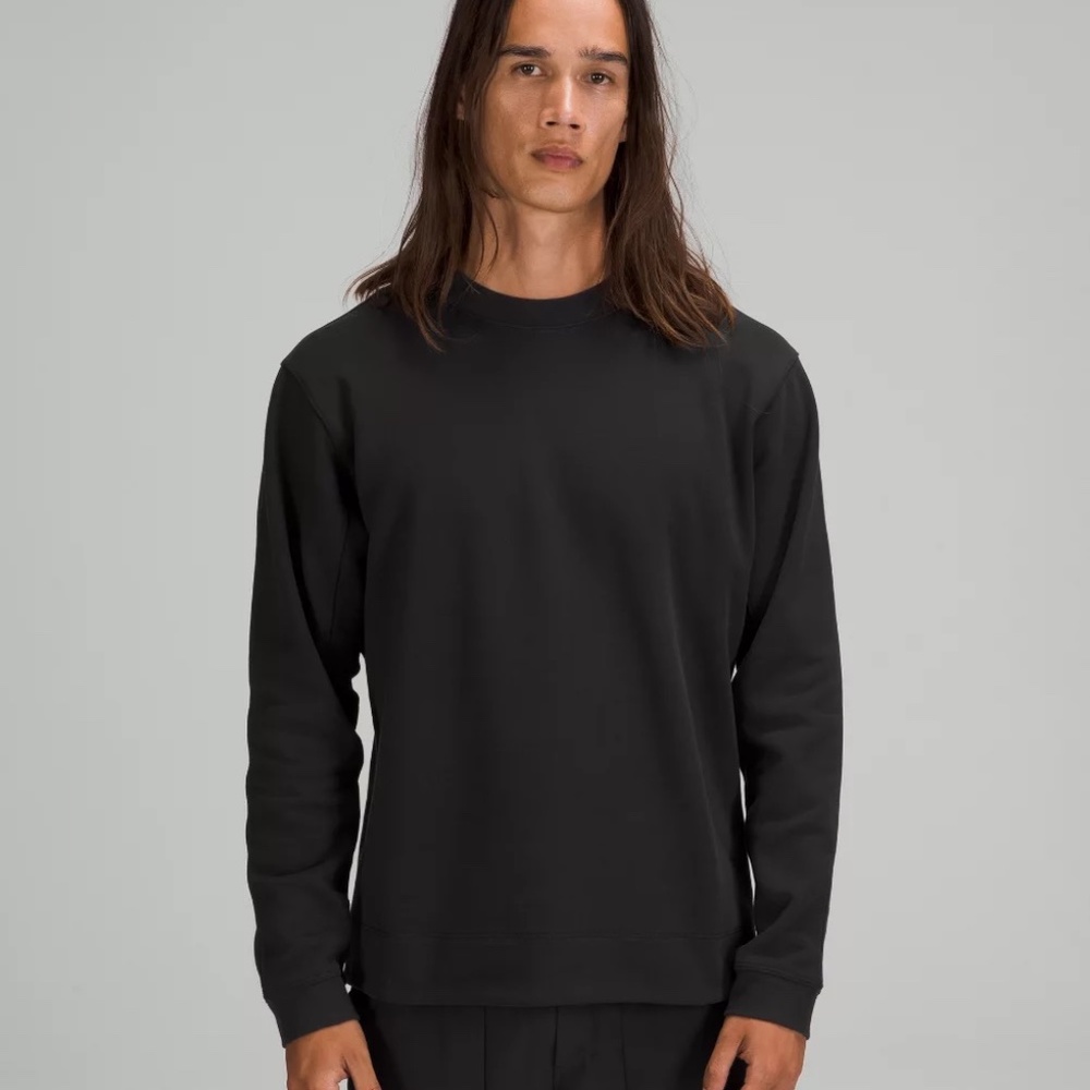Lululemon French Terry Oversized Crew L Black